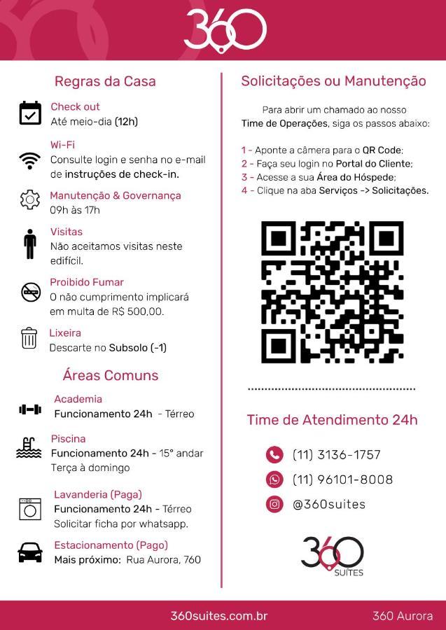 360 Suites Aurora Republica - Apartamentos Mobiliados Sao Paulo Bagian luar foto